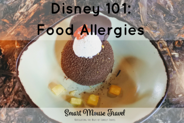 Traveling with food allergies can be stressful, but having a food allergy at Disney is easier than any other place we visit if you follow these tips. #disney #foodallergy #disneyvacation