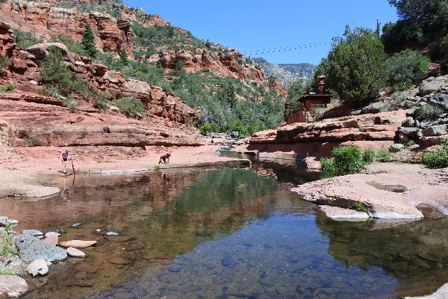 Slide Rock State Park before crowds arrived