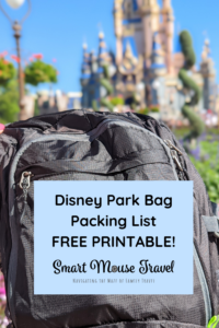 Disney Park Bag Essentials Packing List and Free Printable - Smart ...