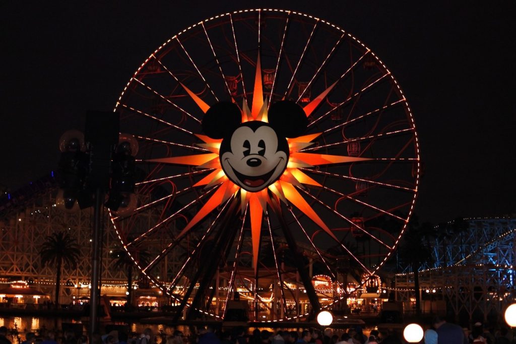 Mickey's Fun Wheel View While Waiting for World of Color