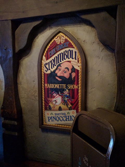 Pinnochio ride Disneyland