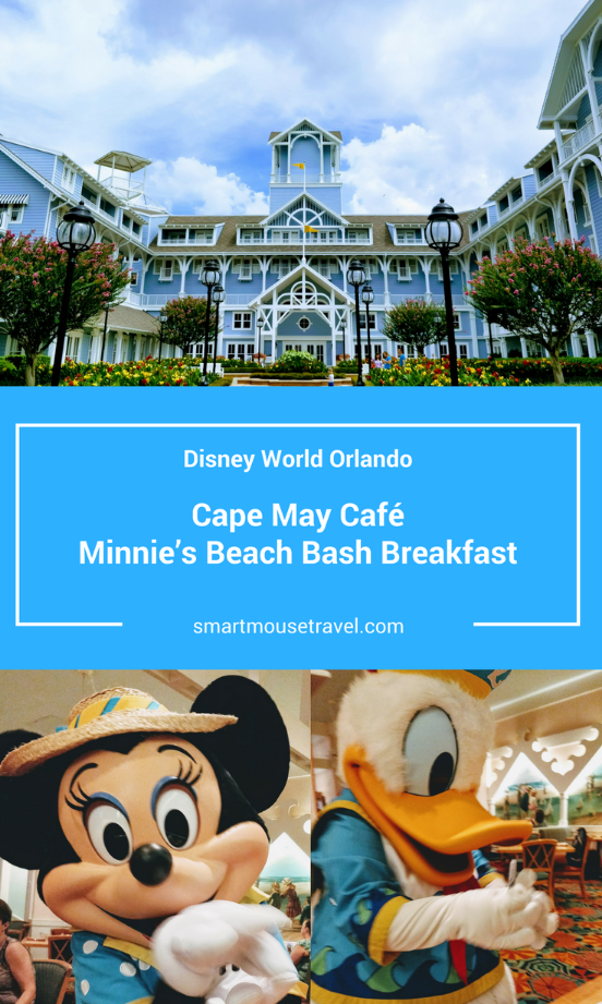 Looking for a relaxed character meal at Disney World? See why Cape May Cafe breakfast with Minnie and friends is a great way to start your morning! #disneyworld #capemaycafe #minniemouse
