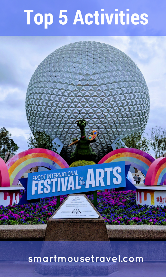 Epcot Festival of the Arts is an amazing celebration of many types of art. These are the 5 activities we can't wait to do again at Epcot Festival of the Arts. #epcot #disneyworld #festivalofthearts