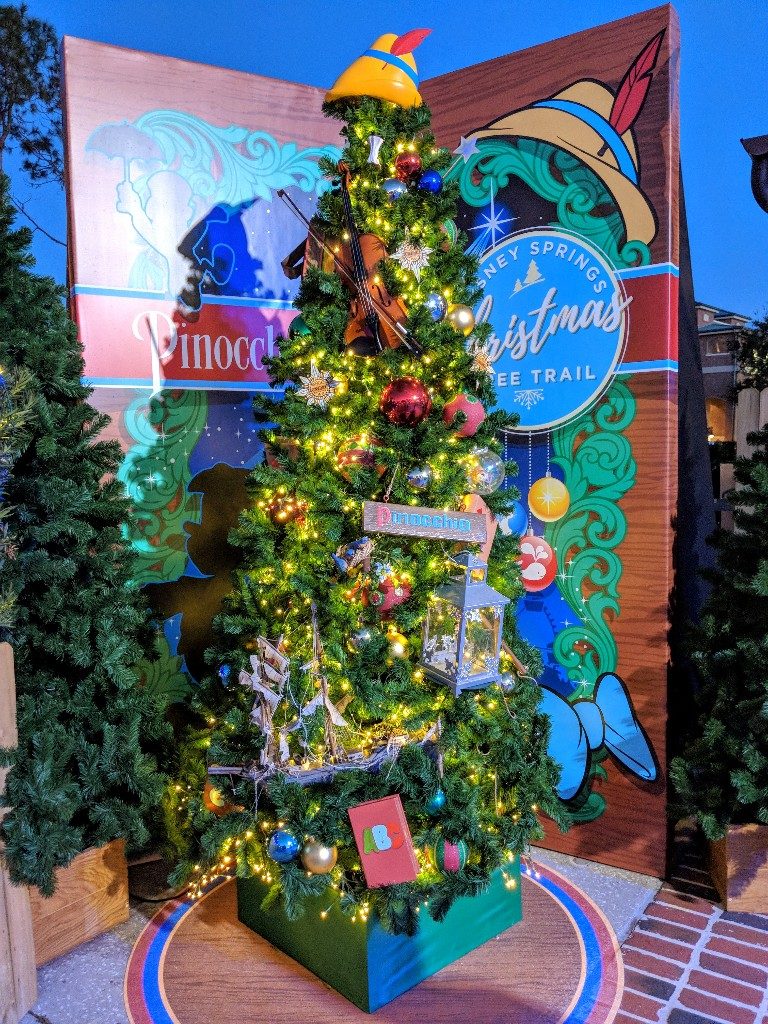 christmas tree trail disney springs