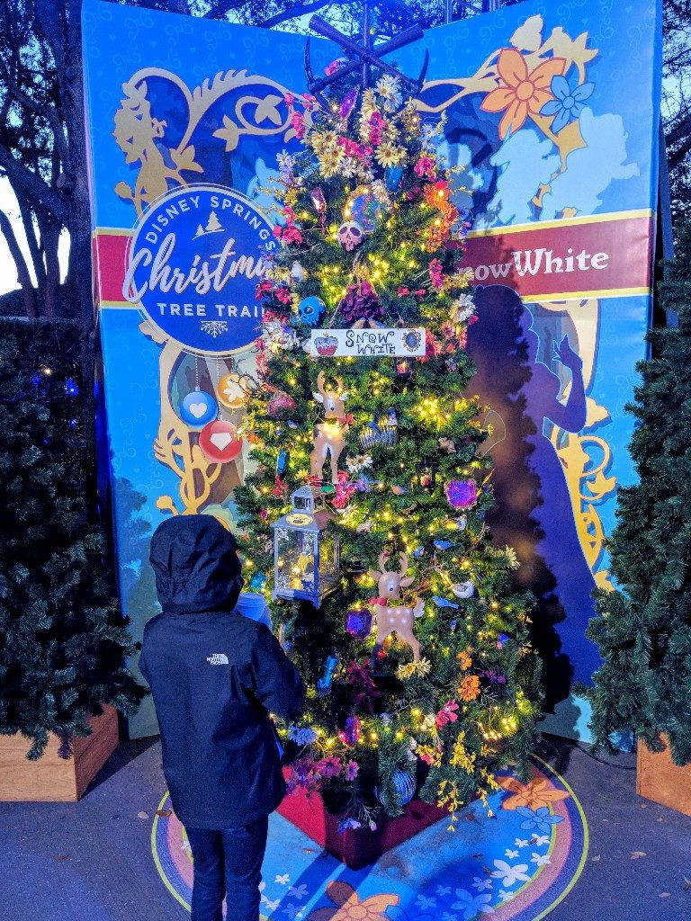 christmas tree trail disney springs