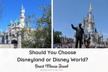 Are you having trouble deciding between a Disneyland Or Disney World trip? Learn more about each and how to choose the right Disney vacation for your family. #disneyland #disneyworld #disneyvacation #familytravel