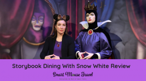 Storybook Dining at Artist Point with Snow White is a great Disney World character dining option with excellent food and hard to find characters. #disneyworld #disneycharacters #charactermeals #disneyvacation