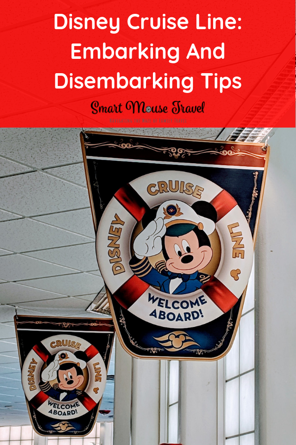 Learn about the Disney Cruise embarkation and disembarkation process and our tips for making your Disney Cruise embarkation and disembarkation days easy. #disneycruise #disneyvacation #disneycruiseline #disneycruisetips