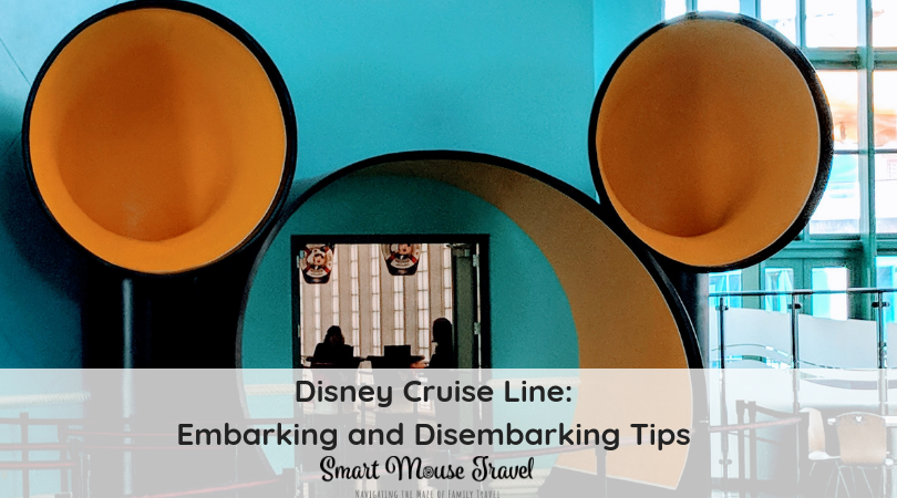 Learn about the Disney Cruise embarkation and disembarkation process and our tips for making your Disney Cruise embarkation and disembarkation days easy. #disneycruise #disneyvacation #disneycruiseline #disneycruisetips