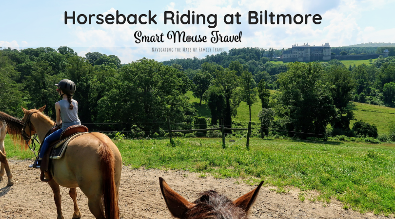 The Biltmore Guided Trail Ride was one of our favorite Biltmore Estate experiences. Find out what to expect when taking a Biltmore horseback ride. #biltmore #familytravel #northcarolina #travelwithkids #horsebackriding