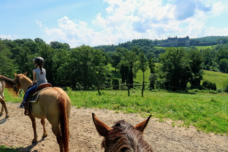 The Biltmore Guided Trail Ride was one of our favorite Biltmore Estate experiences. Find out what to expect when taking a Biltmore horseback ride. #biltmore #familytravel #northcarolina #travelwithkids #horsebackriding 
