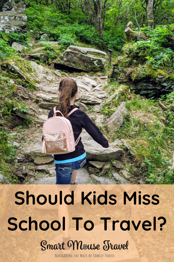 A common question for families with school age kids is "Should kids miss school to travel?". Use these tips to choose how and when to travel with kids. #familytravel #travelwithkids #traveltips #vacation