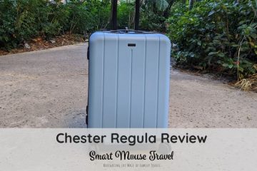 Chester Regula is a new medium-size checked bag offering from the brand that made our favorite carry-on. See if the Regula is now my checked bag of choice. #luggage #bestluggage #traveltips #familytravel #travelgear