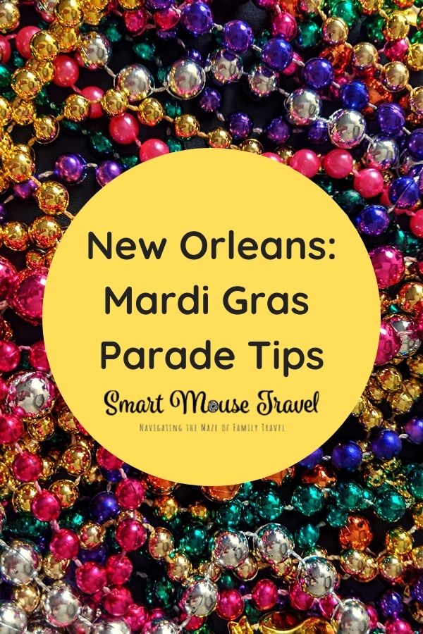 New Orleans family vacations can be even better during Mardi Gras. Our Mardi Gras parade tips will let the good times roll when watching parades with kids. #neworleans #nola #louisiana #familytravel #mardigras #mardigrasparades #traveltips