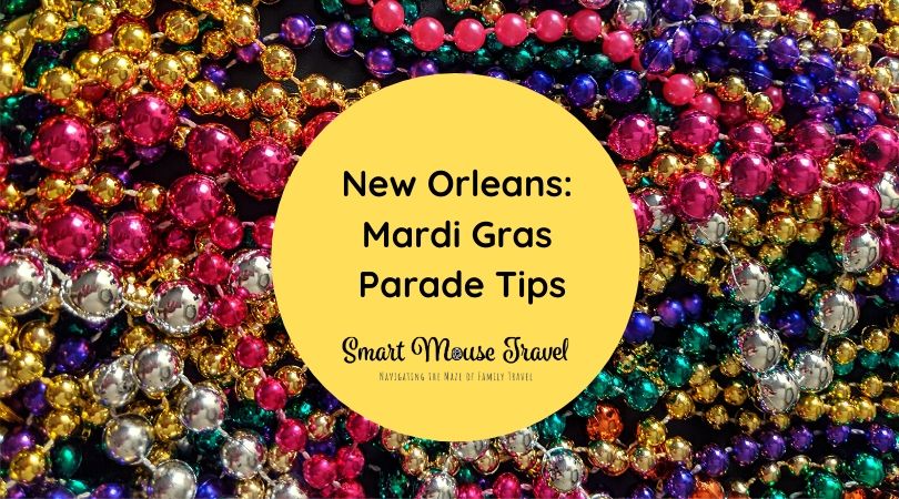 New Orleans family vacations can be even better during Mardi Gras. Our Mardi Gras parade tips will let the good times roll when watching parades with kids. #neworleans #nola #louisiana #familytravel #mardigras #mardigrasparades #traveltips