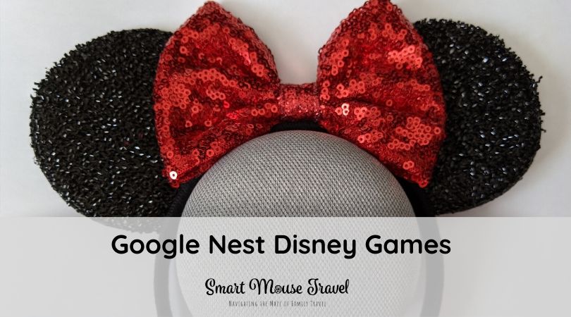 Google Home and Google Nest Mini Disney games are a great way to fight at home boredom. Find out more about these fun Disney games you can play with Google. #disneygames #bored #googlehome #googlenest