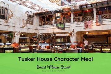 Disney World's Tusker House character meal at Animal Kingdom is a fun way to try some new foods plus see some favorite Disney characters. #disneyworld #disneycharacters #charactermeals #disneytips