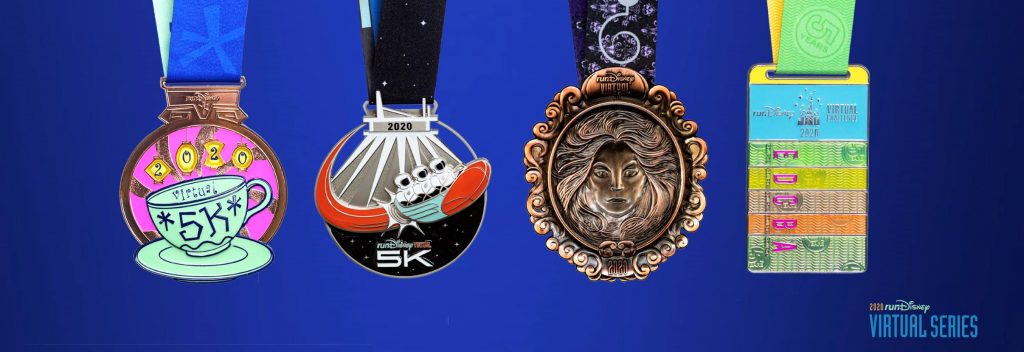 Get a dose of runDisney magic at home with the runDisney Virtual 5K Series. Do at home 5Ks at your own pace, but still get amazing runDisney medals. #rundisney #5K #familyfun