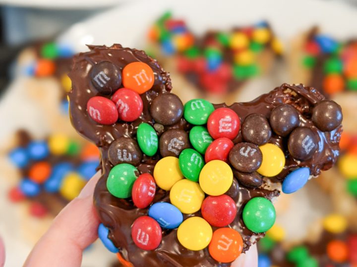 M&M's Mickey Mouse Rice Krispie Treats