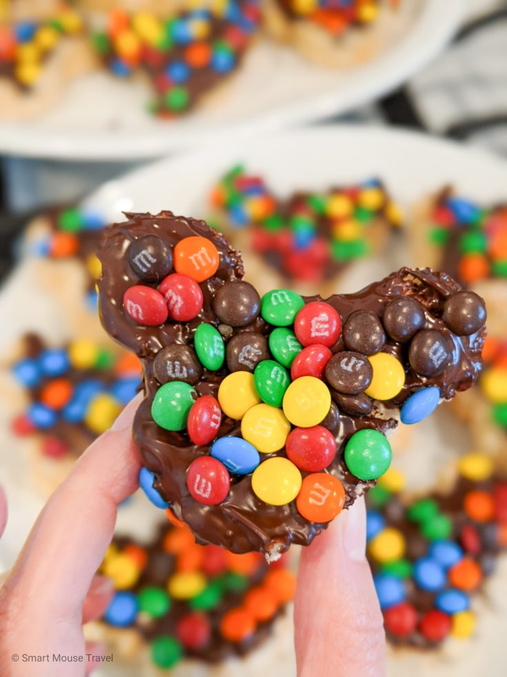 Mickey M&M Rice Krispie Treat