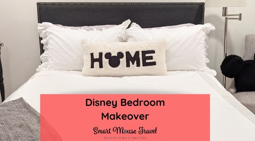 A Disney bedroom makeover is an easy way to bring Disney magic to your home. Find inspiration and products for your own Disney makeover here. #disneydecor #disneybedroom #disneyroommakeover #homedecor #disneyinspired