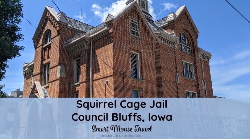 Squirrel Cage Jail in Council Bluffs, Iowa is a unique rotary jail with tons of history and some haunting tales perfect for a road trip stop.