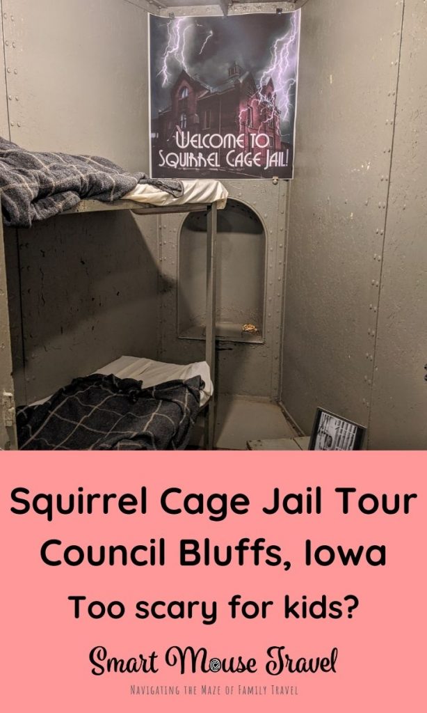 Squirrel Cage Jail in Council Bluffs, Iowa is a unique rotary jail with tons of history and some haunting tales perfect for a road trip stop.