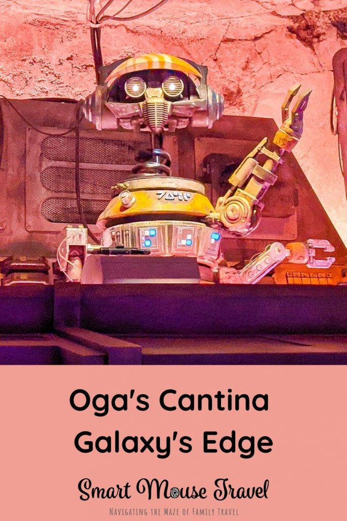 Oga's Cantina in Galaxy's Edge gives Star Wars fans a chance to sip a specialty cocktail or mocktail in the coolest bar at Disney World.