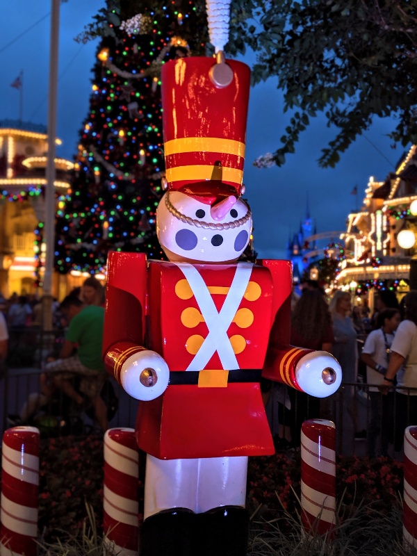 Christmas Toy Soldier on Main Street at Magic Kingdom