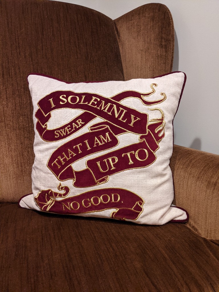 Marauder's Map throw pillow