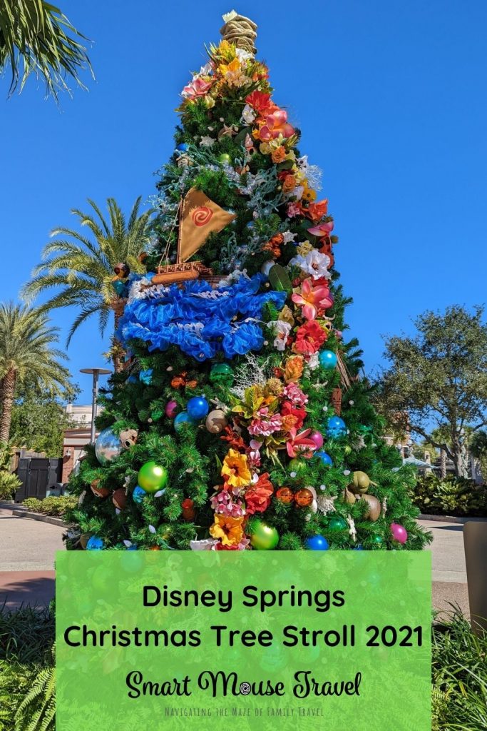 Take a virtual tour of the 2021 Disney Springs Christmas Tree Stroll. Find out how to get a map, tour the trees, and get your free prize.