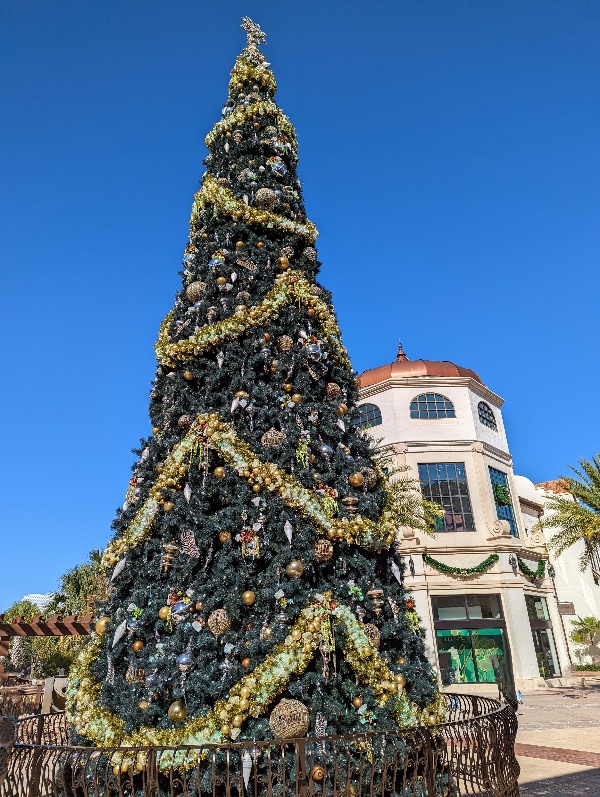 Giant Disney Springs Christmas tree