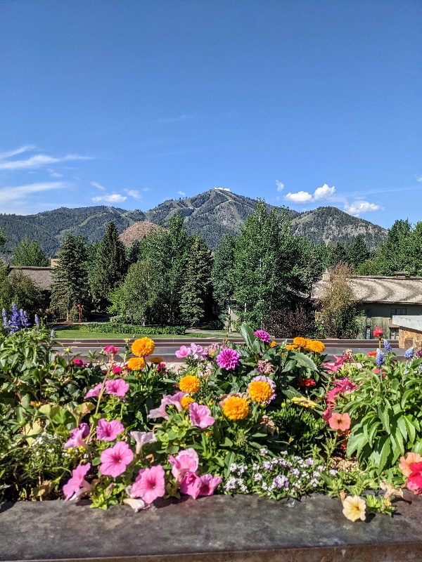 View of Bald Mountain from Sun Valley Lodge