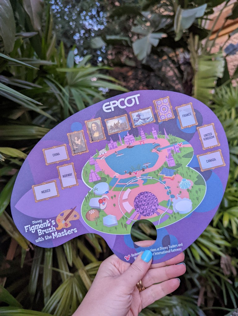 Figment's Brush with the Masters map with stickers