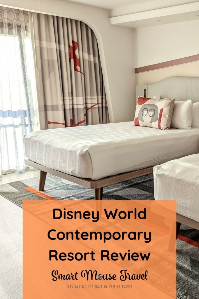 Newly remodeled Incredibles Disney's Contemporary Resort Main Tower rooms honor the mid-century modern aesthetic with a fun hint of Disney.