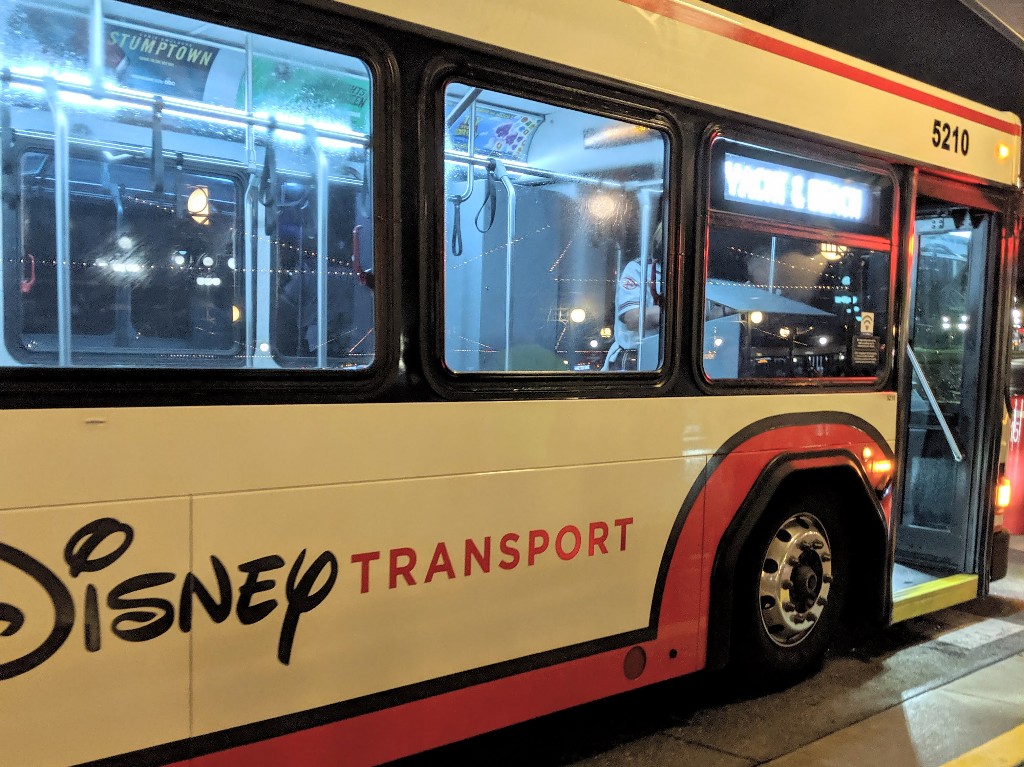Disney bus waits for guests