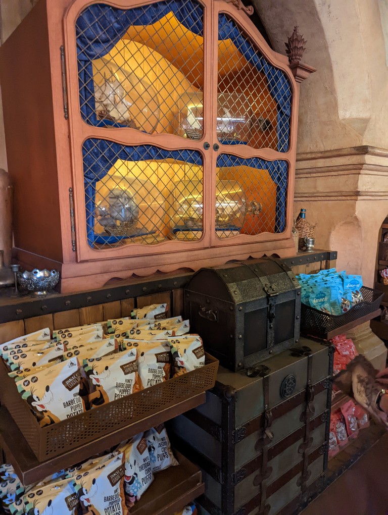 Hidden A Pirates Adventure location inside a shop at Magic Kingdom