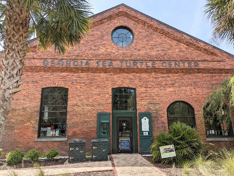 Entrance to the Georgia Sea Turtle Center on Jekyll Island