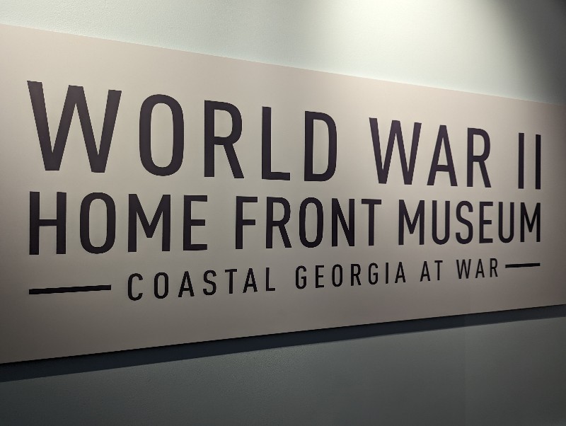 World War II Home Front Museum sign