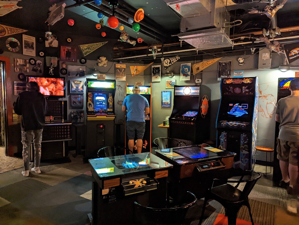 There are two rooms of classic arcade games at Asheville Pinball Museum near Biltmore Estate