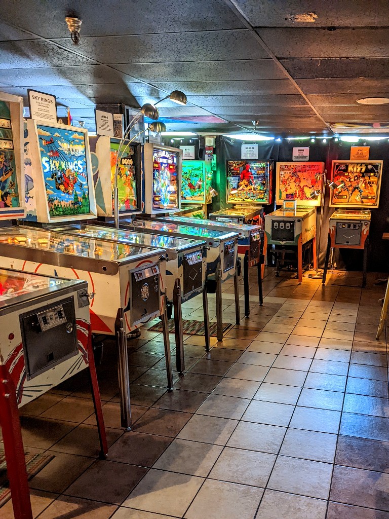Asheville Pinball Museum has dozens of classic pinball games to play