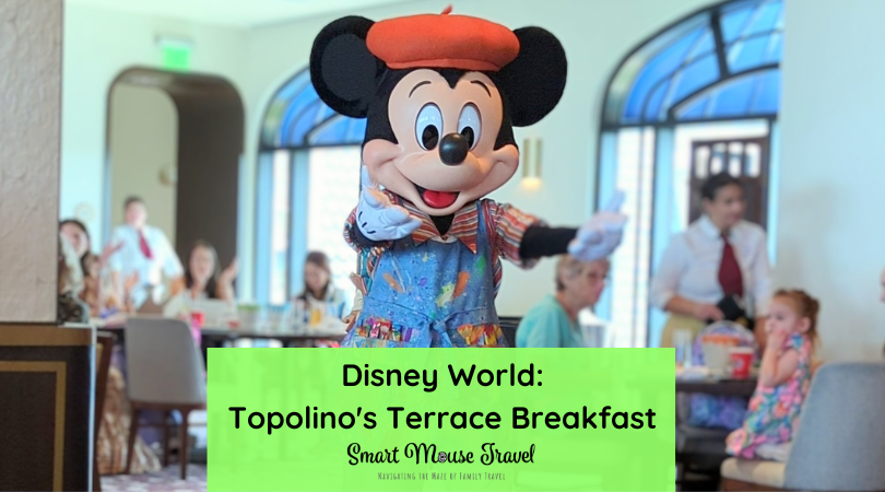 Topolino's Terrace character breakfast à la Art with Mickey & Friends is a popular way to meet several characters, but is it worth it?