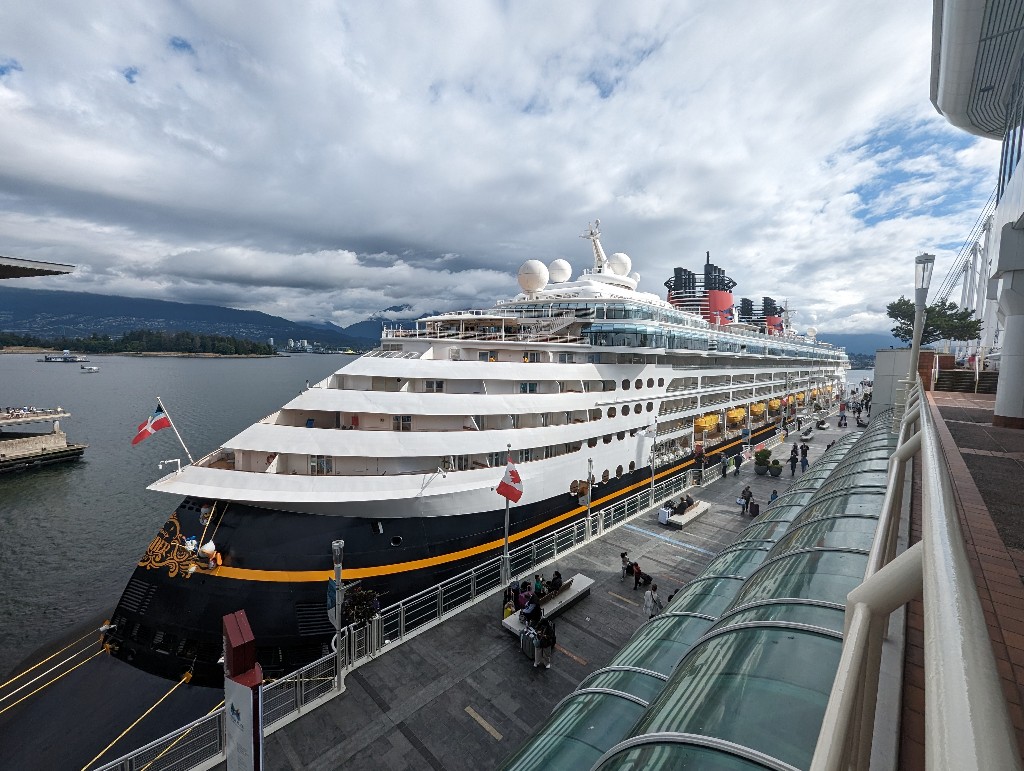Disney Wonder docked at Canada Place in Vancouver